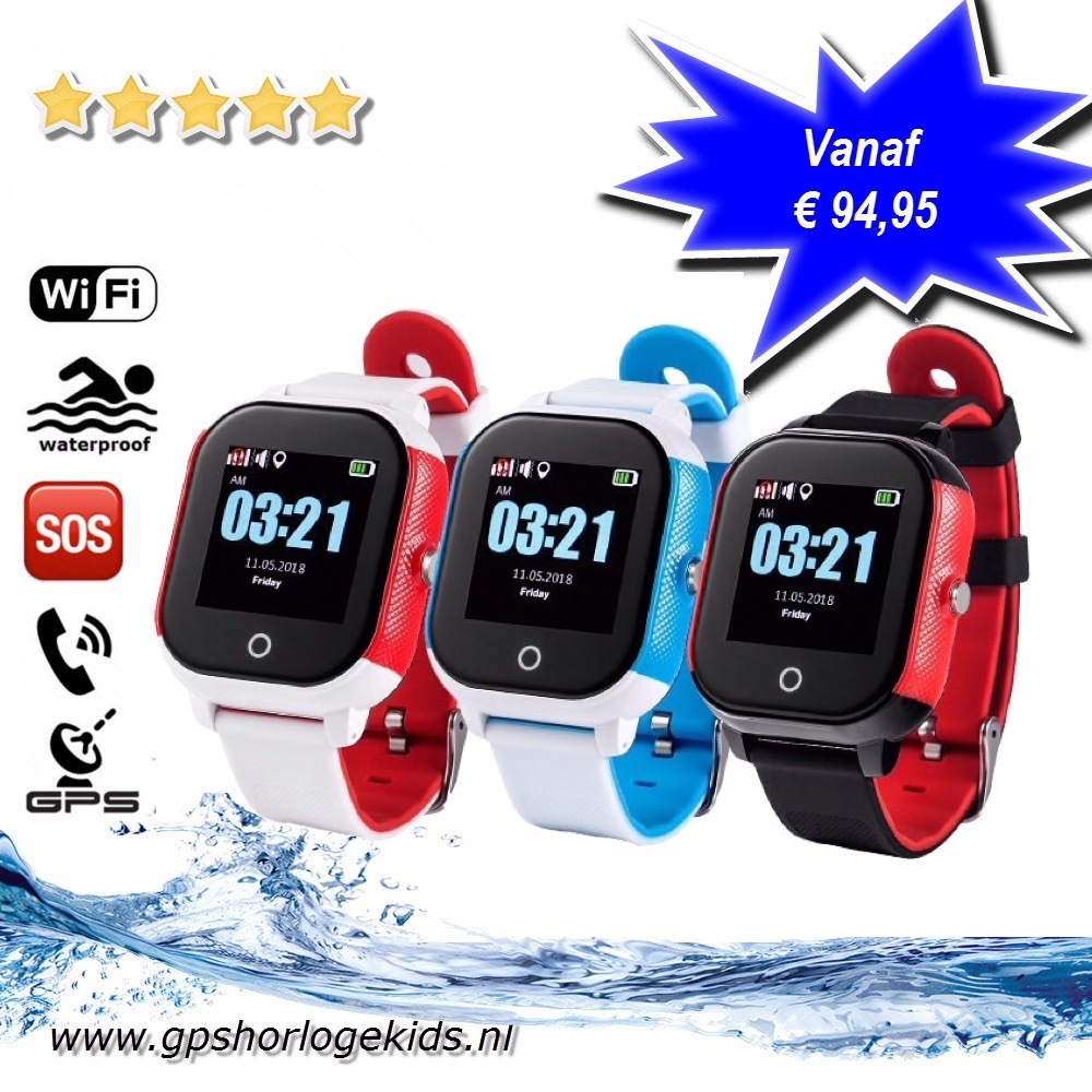 Informeer tempo liefde GPS horloge Sports junior & senior AQUA Wifi sports 100% waterdicht