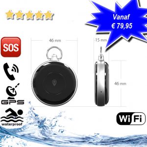 GPS Tracker SOS Medaillon AQUA Wifi bellen persoonlijk alarm