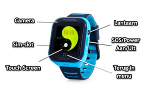 gps horloge junior 4G aqua wifi videocall telefoon sos waterdicht waterproof kind tracker lantaarn GPSHorlogeKids