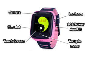 gps horloge junior 4G aqua wifi videocall telefoon sos waterdicht waterproof kind tracker lantaarn GPSHorlogeKids