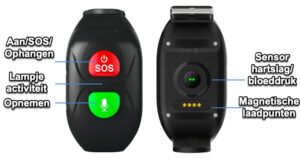 GPS tracker armband Aqua Wifi SOS bellen waterdicht waterproof persoonlijk alarm GPSHorlogeKids