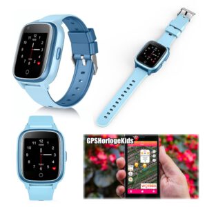 gps horloge kind SLIM junior 4G whatsapp wifi videobellen telefoon sos spatwaterdicht tracker GPSHorlogeKids