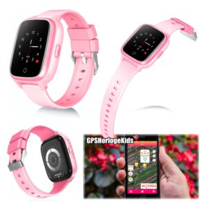 gps horloge kind SLIM junior 4G whatsapp wifi videobellen telefoon sos spatwaterdicht tracker GPSHorlogeKids