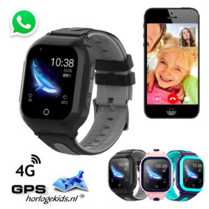 gps horloge kind omni junior 4G aqua wifi videocall telefoon sos spat spatwaterdicht waterproof kind tracker videobellen GPSHorlogeKids