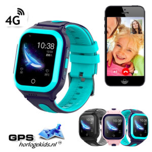 gps horloge kind omni junior 4G aqua wifi videocall telefoon sos spat spatwaterdicht waterproof kind tracker videobellen GPSHorlogeKids