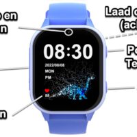 gps horloge kind edge junior 4G wifi videocall telefoon sos spat spatwaterdicht waterproof kind tracker videobellen smartwatch kinderen GPSHorlogeKids