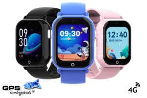 gps horloge kind PAX smartwatch voor kinderen 4G videocall telefoon sos spatwaterdicht videobellen GPSHorlogeKids