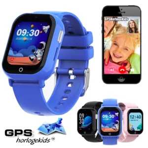 gps horloge kind PAX smartwatch voor kinderen 4G videocall telefoon sos spatwaterdicht videobellen GPSHorlogeKids