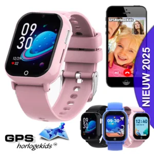 gps horloge kind PAX smartwatch voor kinderen 4G videocall telefoon sos spatwaterdicht videobellen GPSHorlogeKids