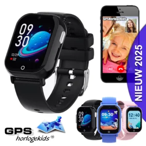 gps horloge kind PAX smartwatch voor kinderen 4G videocall telefoon sos spatwaterdicht videobellen GPSHorlogeKids