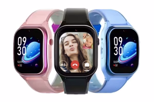 gps horloge kind Curve smartwatch voor kinderen 4G videocall telefoon sos spatwaterdicht videobellen GPSHorlogeKids