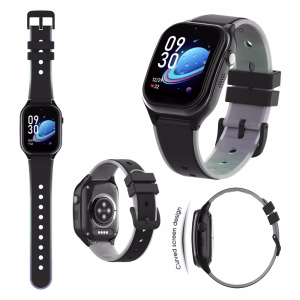 gps horloge kind Curve smartwatch voor kinderen 4G videocall telefoon sos spatwaterdicht videobellen GPSHorlogeKids