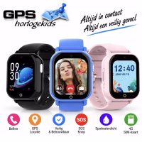 gps horloge kind PAX smartwatch voor kinderen 4G videocall telefoon sos spatwaterdicht videobellen GPSHorlogeKids