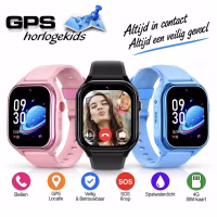 gps horloge kind Curve smartwatch voor kinderen 4G videocall telefoon sos spatwaterdicht videobellen GPSHorlogeKids